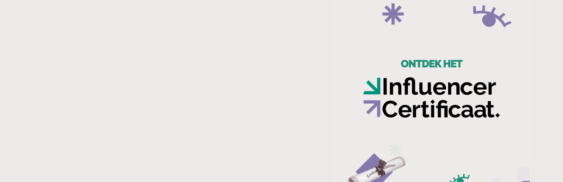 Influencer Certificat 1852 x 600